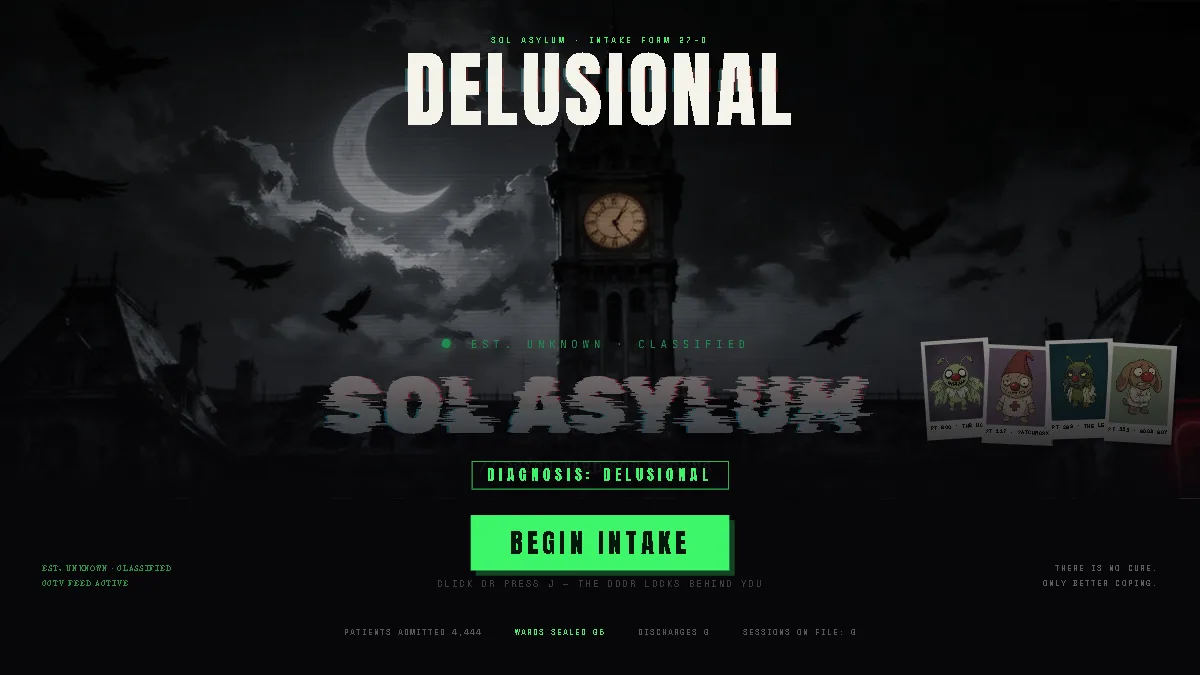 DELUSIONAL title screen